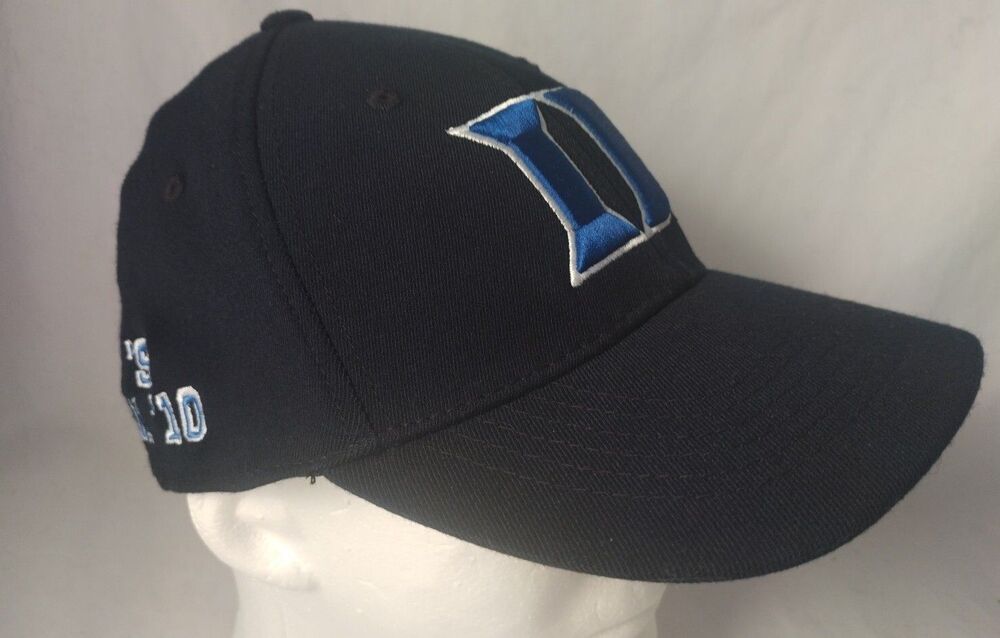 Duke Blue Devils National Champions 91/92/01/10 Fitted Hat/Cap-SZ L/XL-EXCELLENT